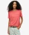 Essential Washed T-shirt met Logo Rood