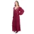 Be You Maxijurk voor dames met borduursels en geweven patroon (Bourgondië)