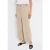 Street One Dames Pantalon met rechte pijpen piquée in Beige