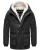 STONE HARBOUR Winterjas ‘Lauroo’  ecru / zwart