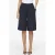 VILA wide leg high waist casual short donkerblauw
