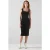 LK Bennett Hilary Midi Dress Black
