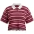 TRENDYOLMİLLA Dames Paars Gestreept Kort Oversized T-shirts