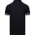 Boss Heren Polo Gestreept Slim met manchet (Donkerblauw)