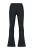 Raizzed flared broek Lara zwart