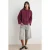 TRENDYOLMİLLA Dames Paars Effen Lang Oversized Sweatshirts