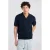 America Today relaxed fit gebreide polo – donkerblauw