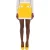Moschino Heart Buttons CrÊpe Miniskirt Yellow