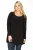YOEK longsleeve van travelstof DOLCE zwart