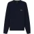 Boss Heren Geborduurde Logo Crew Hals Trui (Donkerblauw)