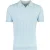 Poloshirt Thomas Maine lichtblauw V-hals merinowol strepen