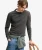 Klassieke Heavy Textured Top Dark Grey