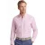 Overhemd Ledub roze katoen Modern Fit gestreept met borstzak