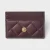 Versace Logo Gequilt Kaart Houder Aubergine