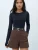 Trend Alaçatı Stili Shirt  zwart