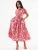 Busem Jurk  rood / wit
