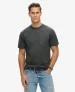 Superdry Mannen T-shirt met Borstzak en Contrasterend Stiksel Zwart