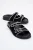 Allen Rhinestone Leer Slide Sandaal (Women)