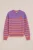 WE Fashion – Meisjes trui met dessin – Regular fit – Paars –