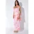 Geprinte Tulle Midi-jurk met Sjaaldetail