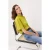 TRENDYOLMİLLA Dames Groen Effen Kort Relaxed fit T-shirts