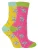 Set van 2 sokken met dierenprint voor meisjes | Miss Sparrow | Casual grappig patroon crew bamboe sokken | Grappige nieuwe sokken voor kinderen – Olifanten