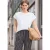 Street One Studio Dames Shirt met overhangende schouder en decoratieve tape in Wit