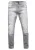 Jeansbroek “NISHO” straight fit biker katoen stretch