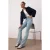 TRENDYOLMİLLA Dames Blauw Effen Flared Hoge taille Jeans