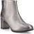 Hush Puppies Claridy Leren Dames Pewter Enkelboots met Hak