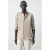 Mango Man slim casual overhemd beige