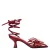 Desigual imitatieleren sandalen met 3d-applicatie bordeaux