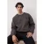 TRENDYOL MAN Heren Grijs Effen Lang Oversized Sweatshirts