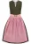 STOCKERPOINT Dirndl ‘Luana’  olijfgroen / pink