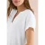 Cecil Dames Blouse met korte mouwen en gespleten hals in Wit