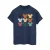 Disney Dames/Dames Mickey Mouse Hoofden Vierkant Katoenen Vriendje T-shirt (Marineblauw)