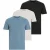 AllSaints Brace Ss Crew 3 Pk Blue/grey/black