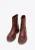 Wittchen Dames Leren Platform Chelsea Boots Kersen Natuurlijk Leer