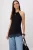 TRENDYOLMİLLA Dames Zwart Effen Mouwloos Regular fit Blouses
