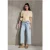 Street One Studio Dames Shirt met verticale structuur in Beige