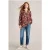 White Stuff Teresa Longline Shirt Plum Print