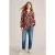 White Stuff Teresa Longline Shirt Plum Print