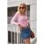 TRENDYOLMİLLA Dames Roze Effen Lang, Regular fit Blouses