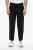 Tapered Fit linnenmix broek met dubbele plooi in zwart