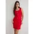 TRENDYOLMİLLA Dames Rood Effen Kort / Mini Mouwloos Zakelijk Bodycon Jurken