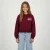 Cars sweater met backprint – donkerrood/roze