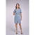 Freebird korte jurk light blue denim