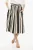 Uitlopende potloodstreep SCULLY longuetterok in beige, wit en zwart