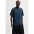 JACK & JONES CORE regular T-shirt met textuur donkerblauw