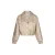 Lofty Manner jacquard jacket met print – beige